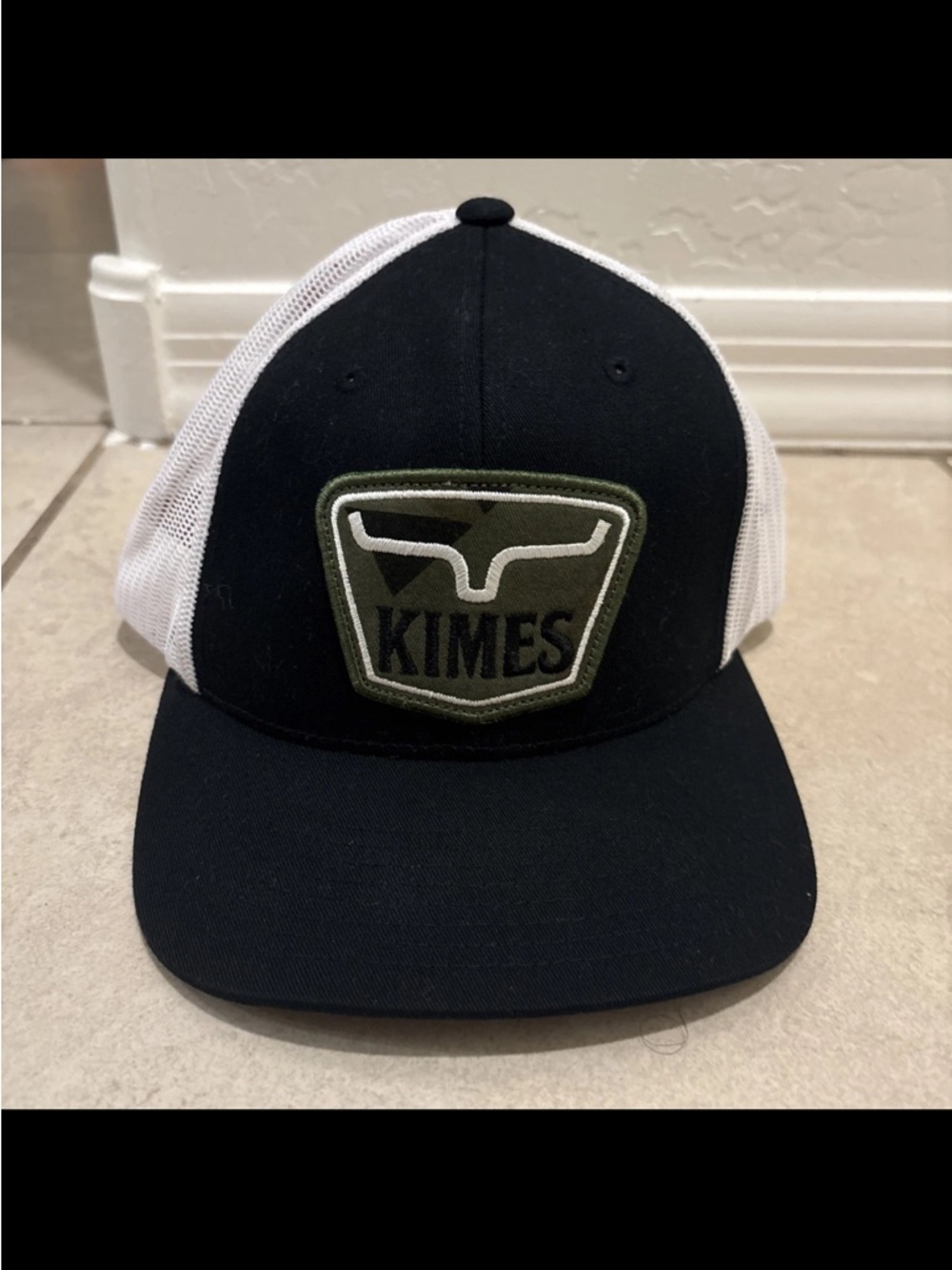 Kimes Ranch Unisex Trucker Hat Embroidered Black/white/green SnapBack Camouflage